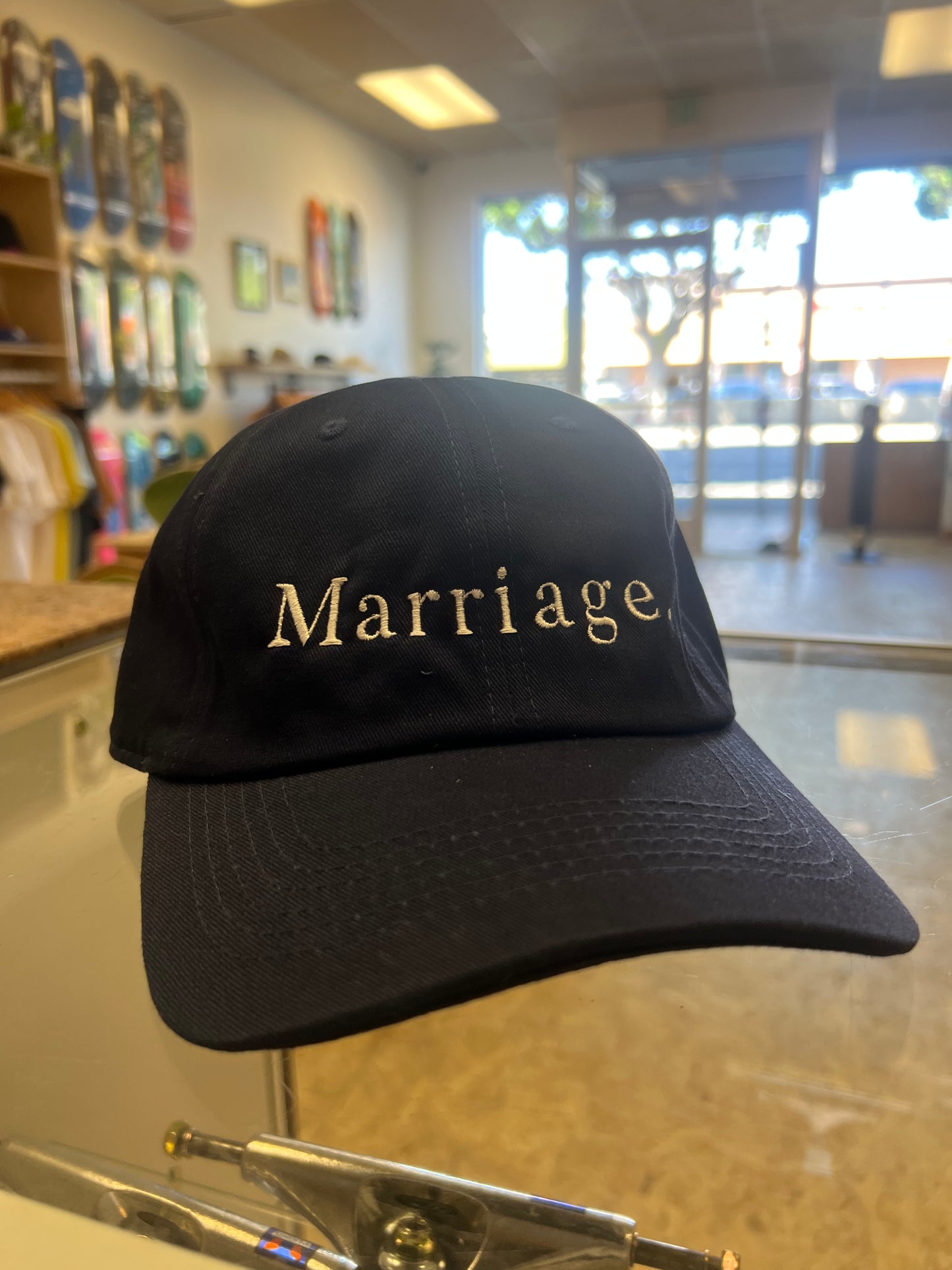 Marriage Navy Blue Dad Hat (strapback)