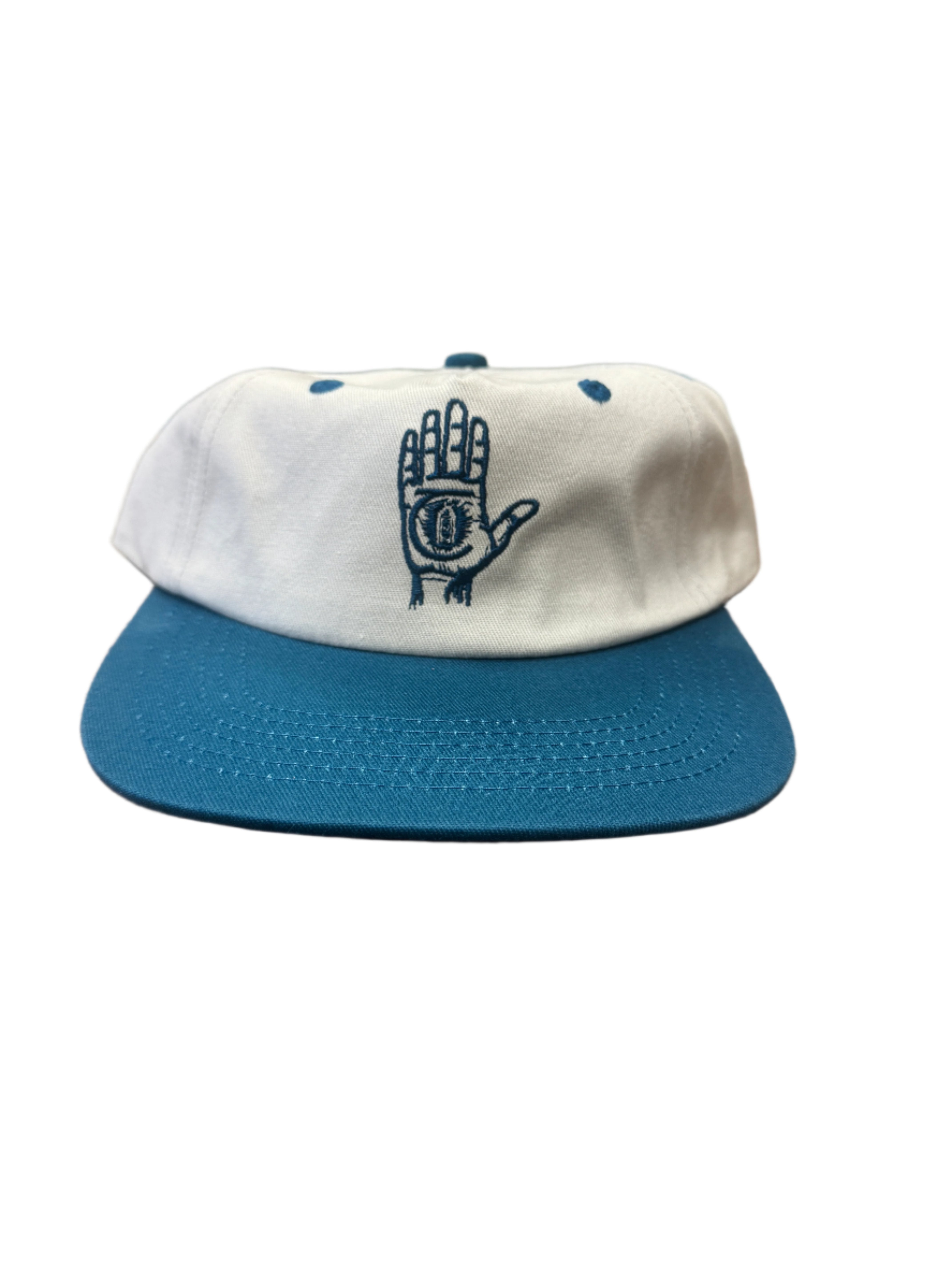 Theories 'Hand Of Theories' Snapback Hat (Pearl/Bluejay)