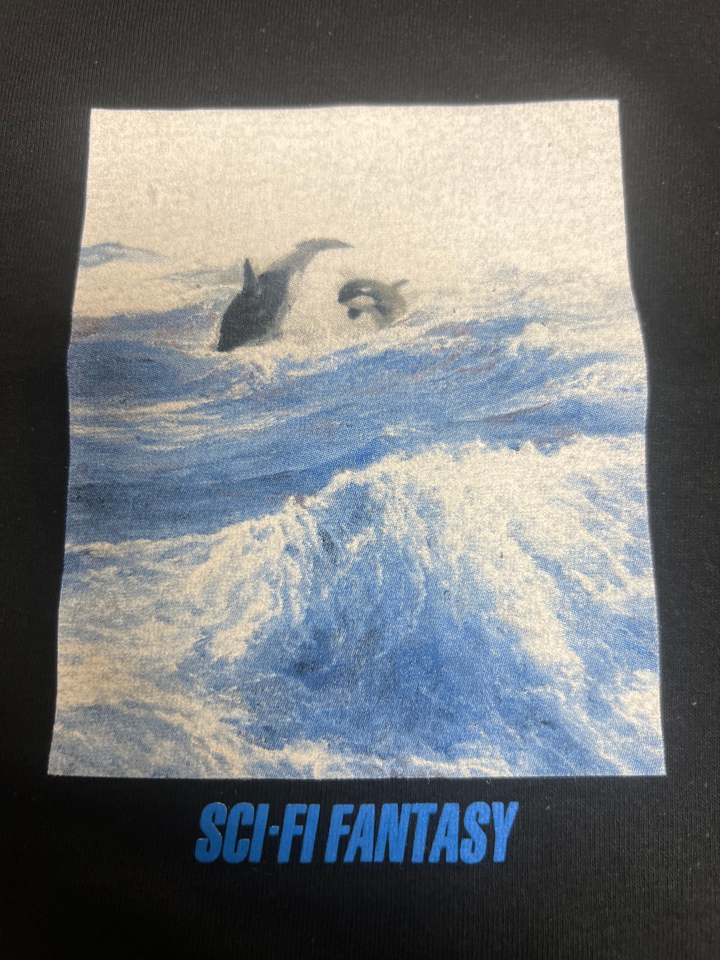 Sci Fi Fantasy Killer Whale T Shirt (black)