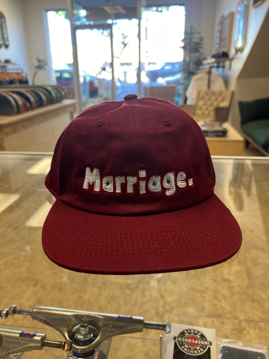 Marriage Blind Hat (burgundy)