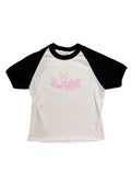 Marriage Love Affair Raglan T-shirt (white with black sleeves)