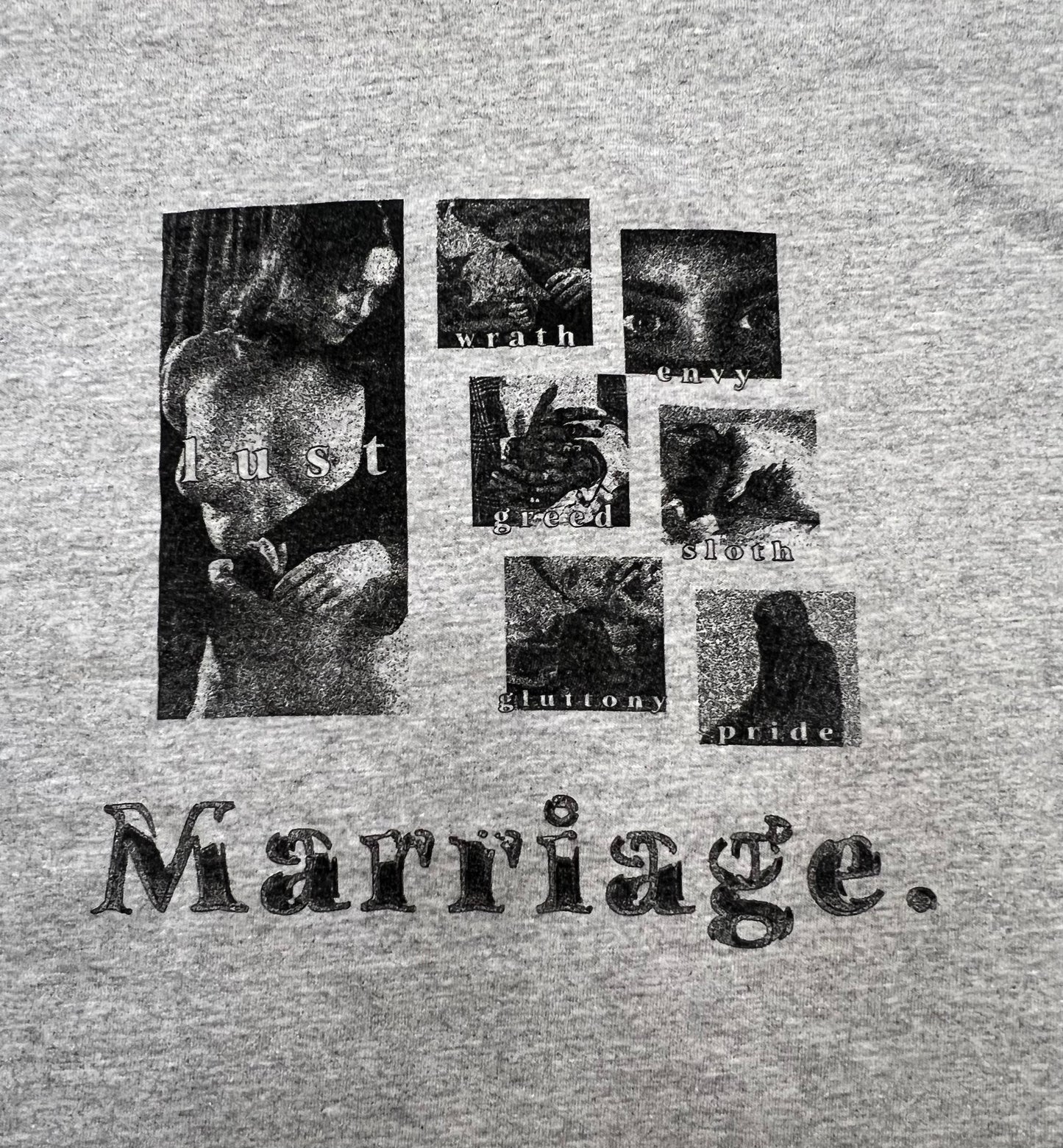 Marriage 7 Deadly Sins T Shirt (grey)