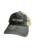 Marriage Washed Cotton Two-Tone Mesh Cap