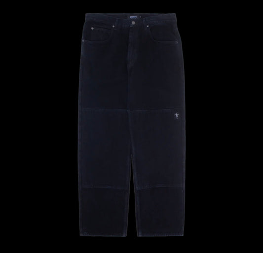 Hockey Double Knee Jeans (Washed Black)