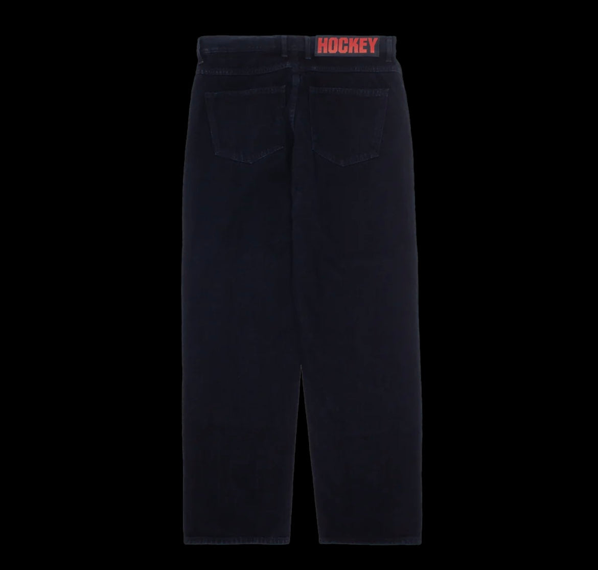 Hockey Double Knee Jeans (Washed Black)