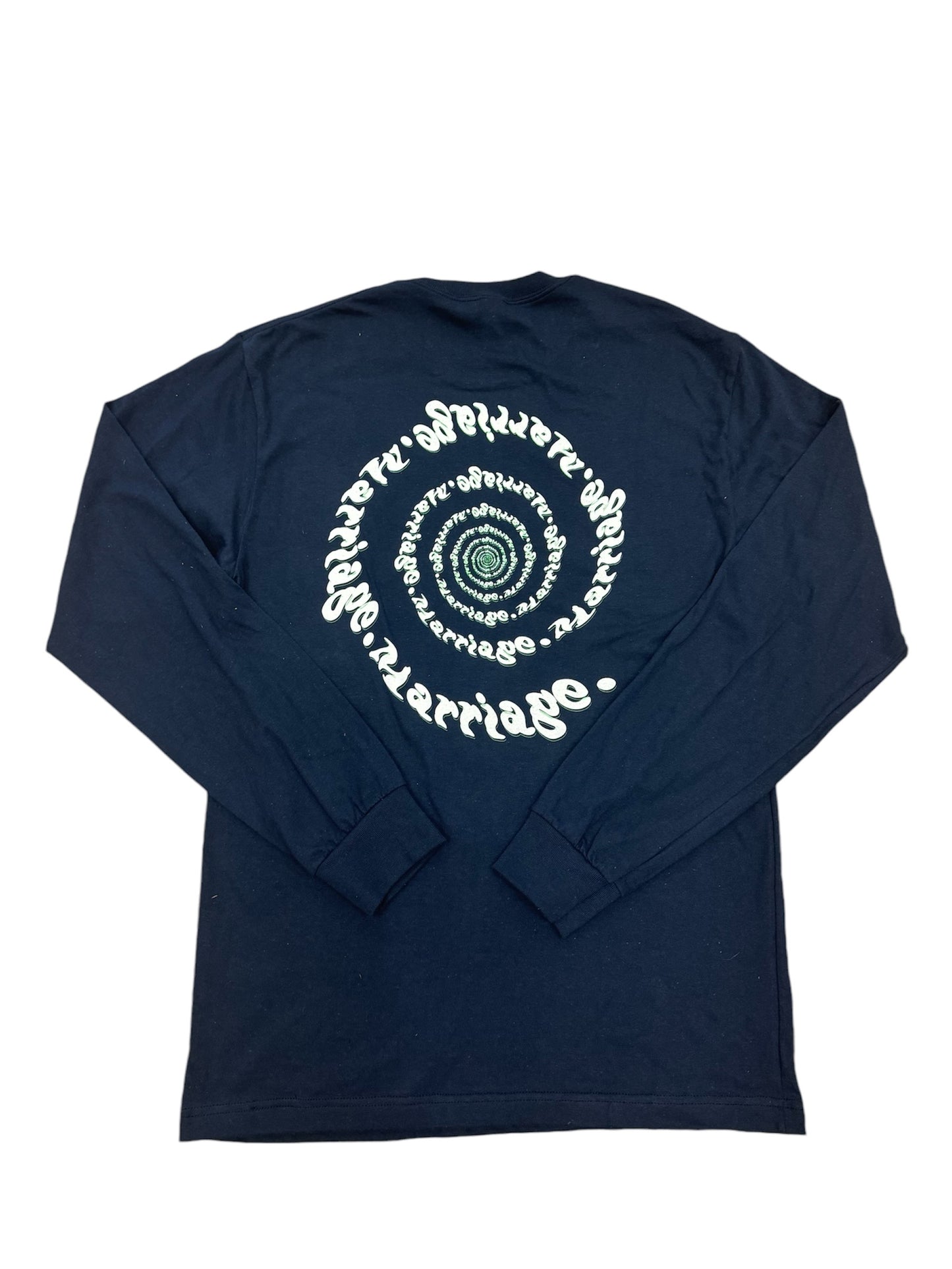 Marriage Spiral Long sleeve T-shirt (navy)