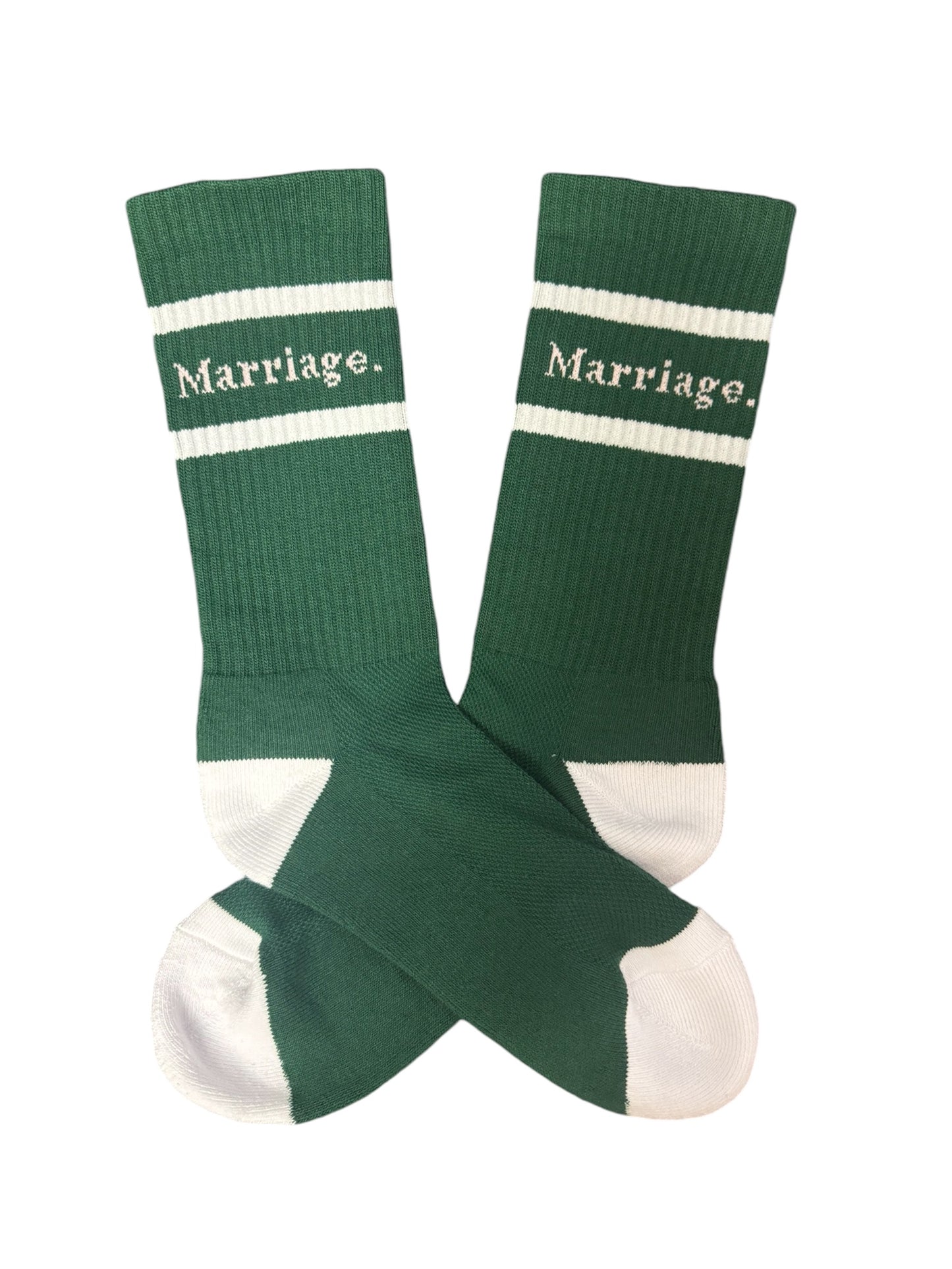 Marriage Sports Socks (forest and white)