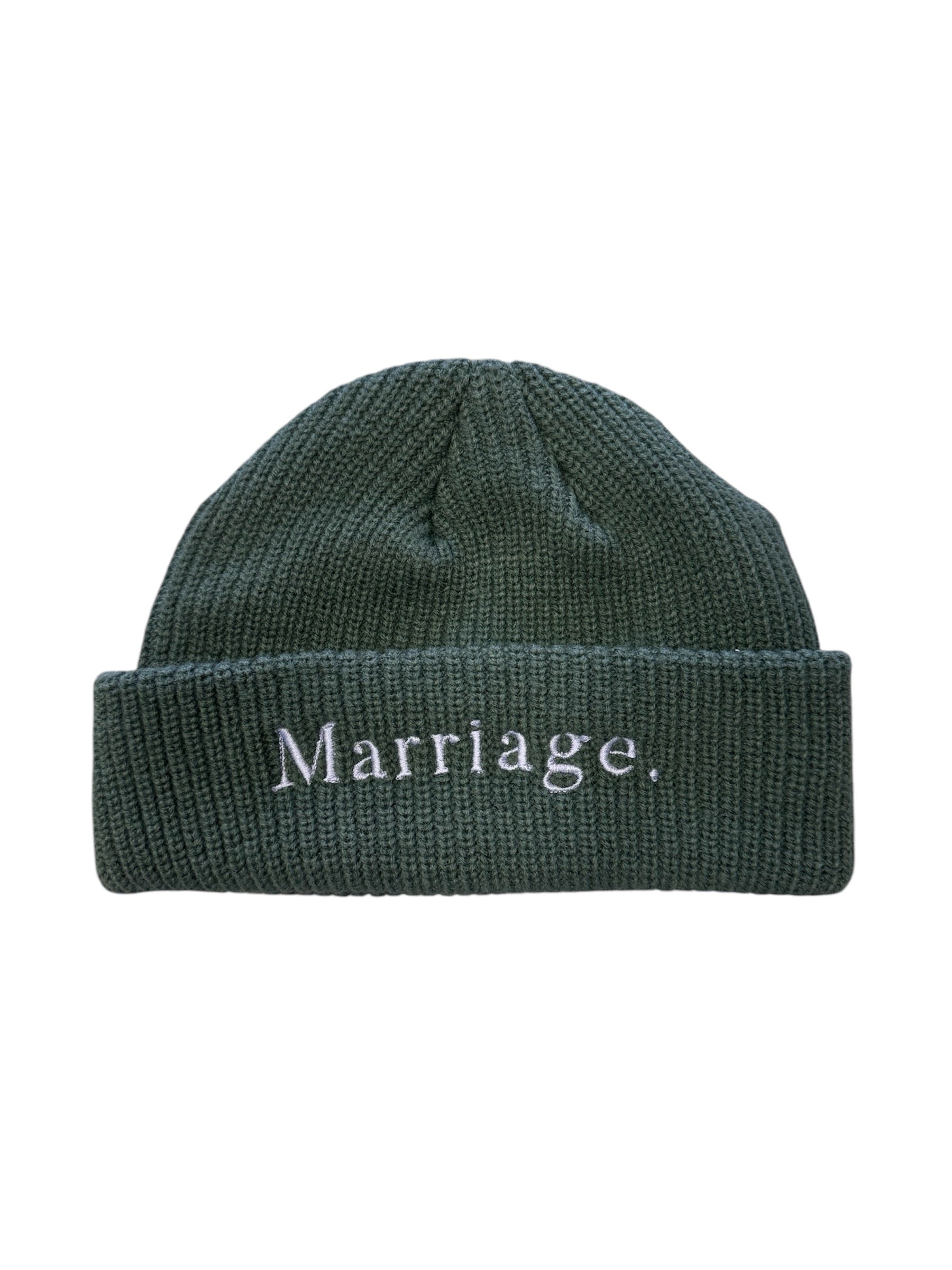 Marriage Logo Beanie (green and lavendar)