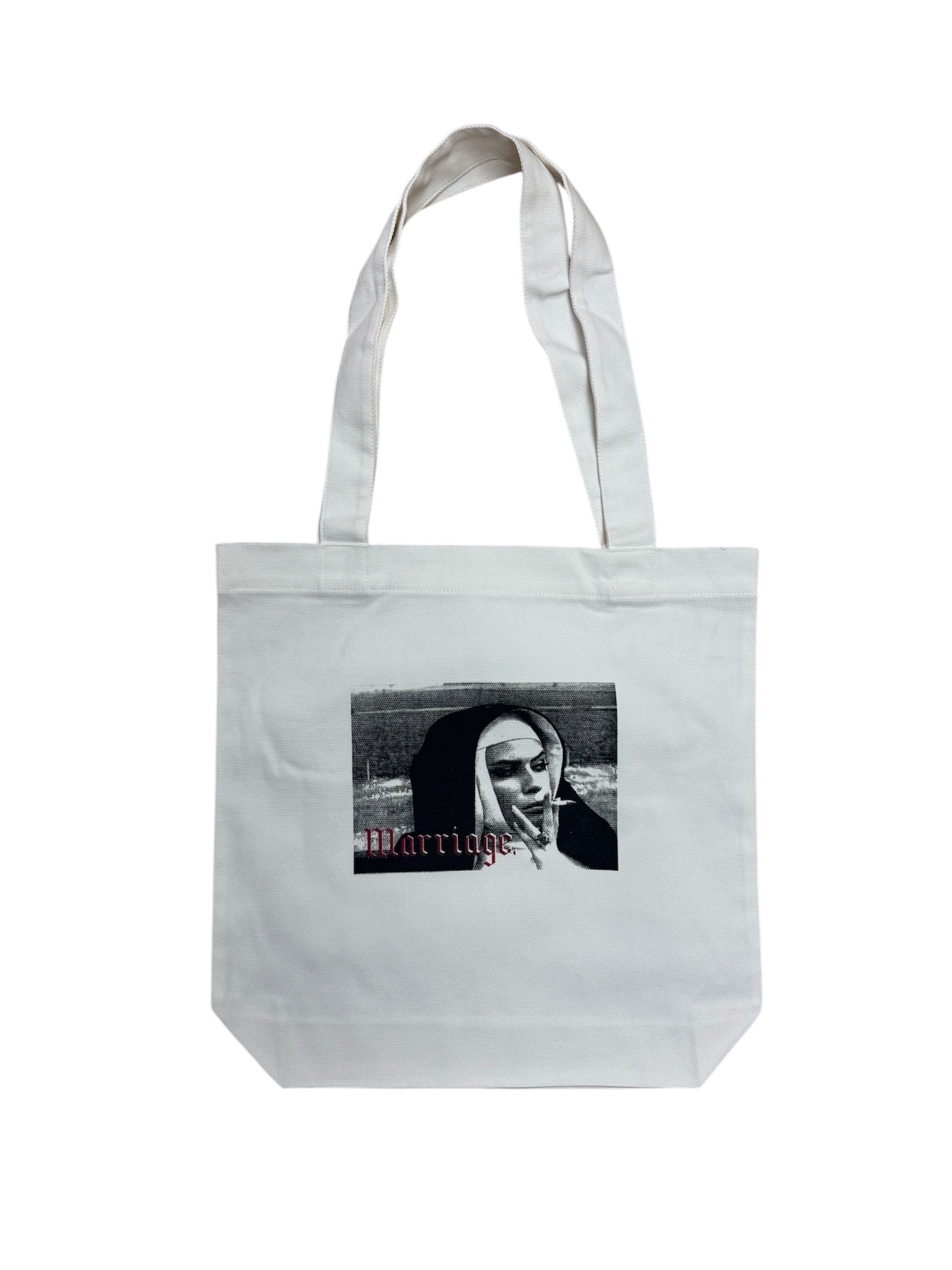 Smoking Nun Tote Bag