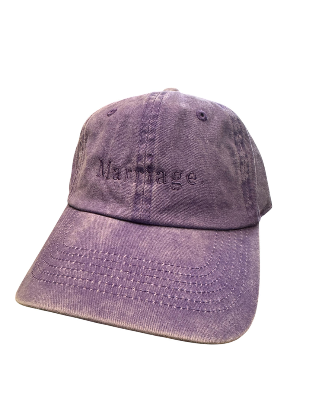 Marriage washed cotton Logo Hat