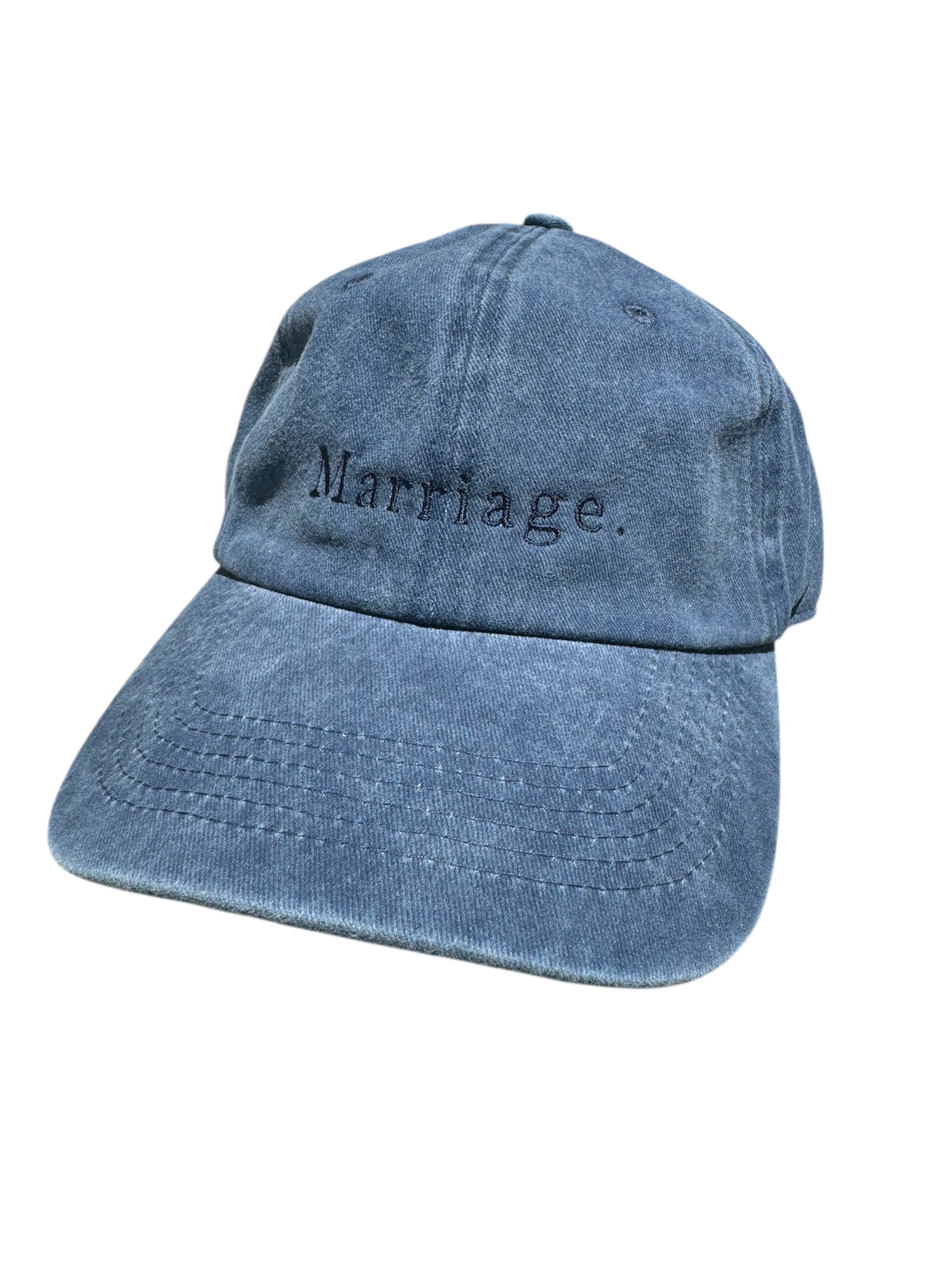 Marriage washed cotton Logo hat