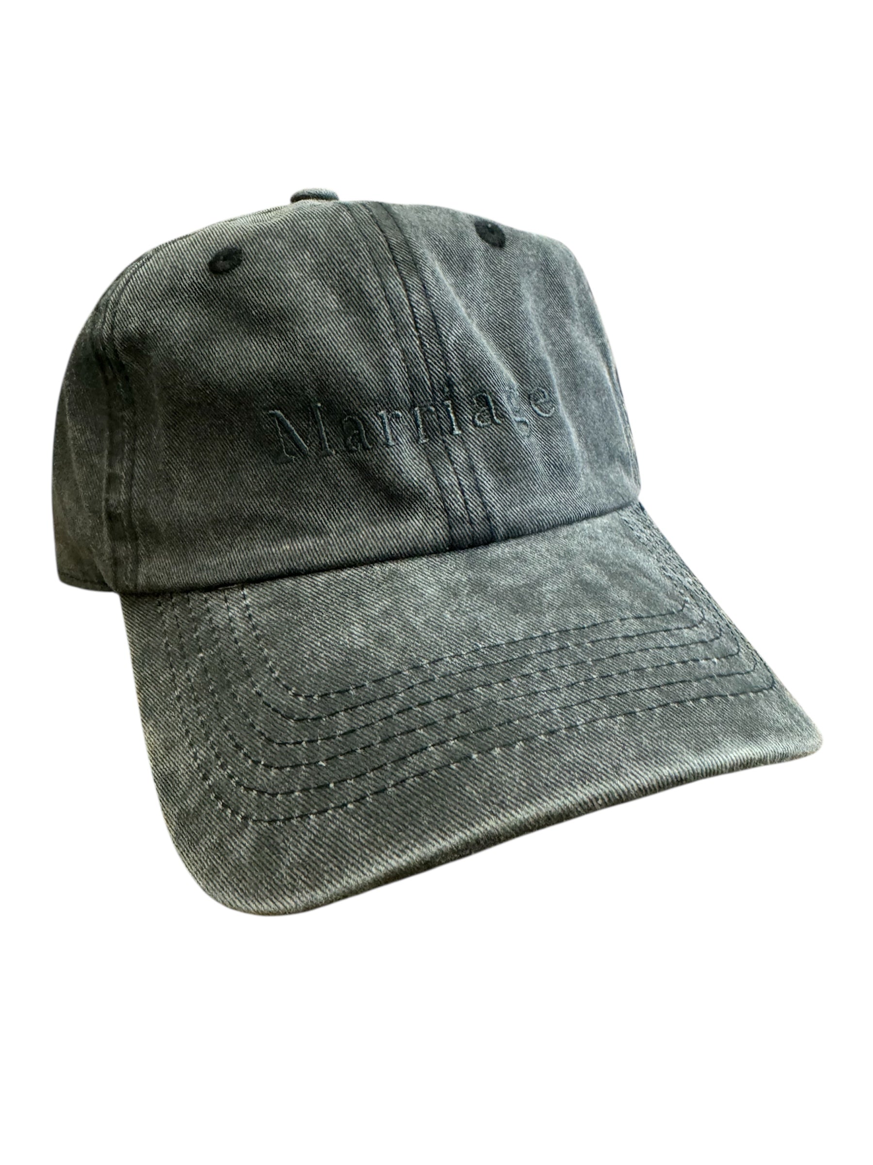 Marriage washed cotton Logo Hat