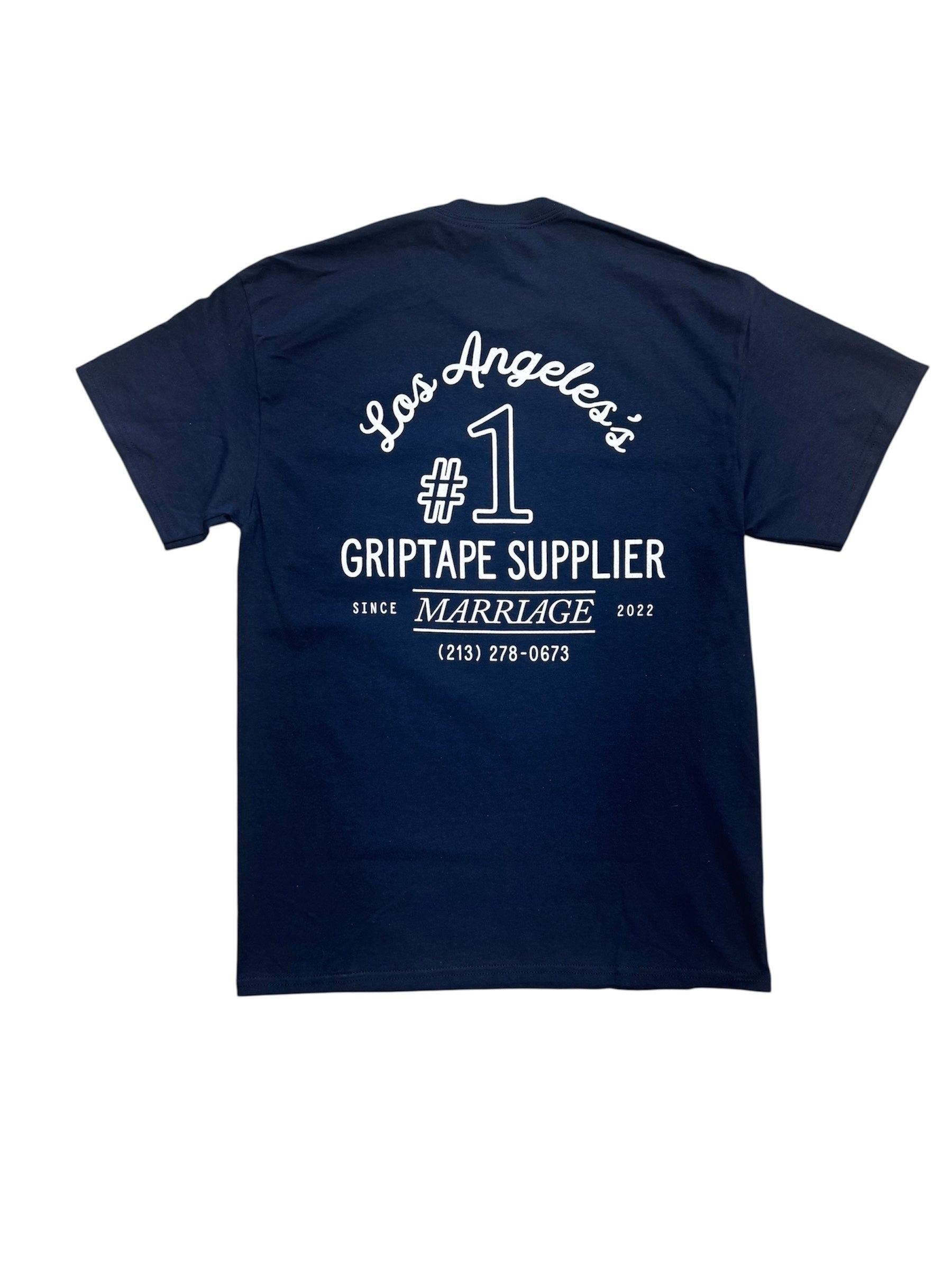 Marriage #1 Griptape Navy Pocket T-shirt
