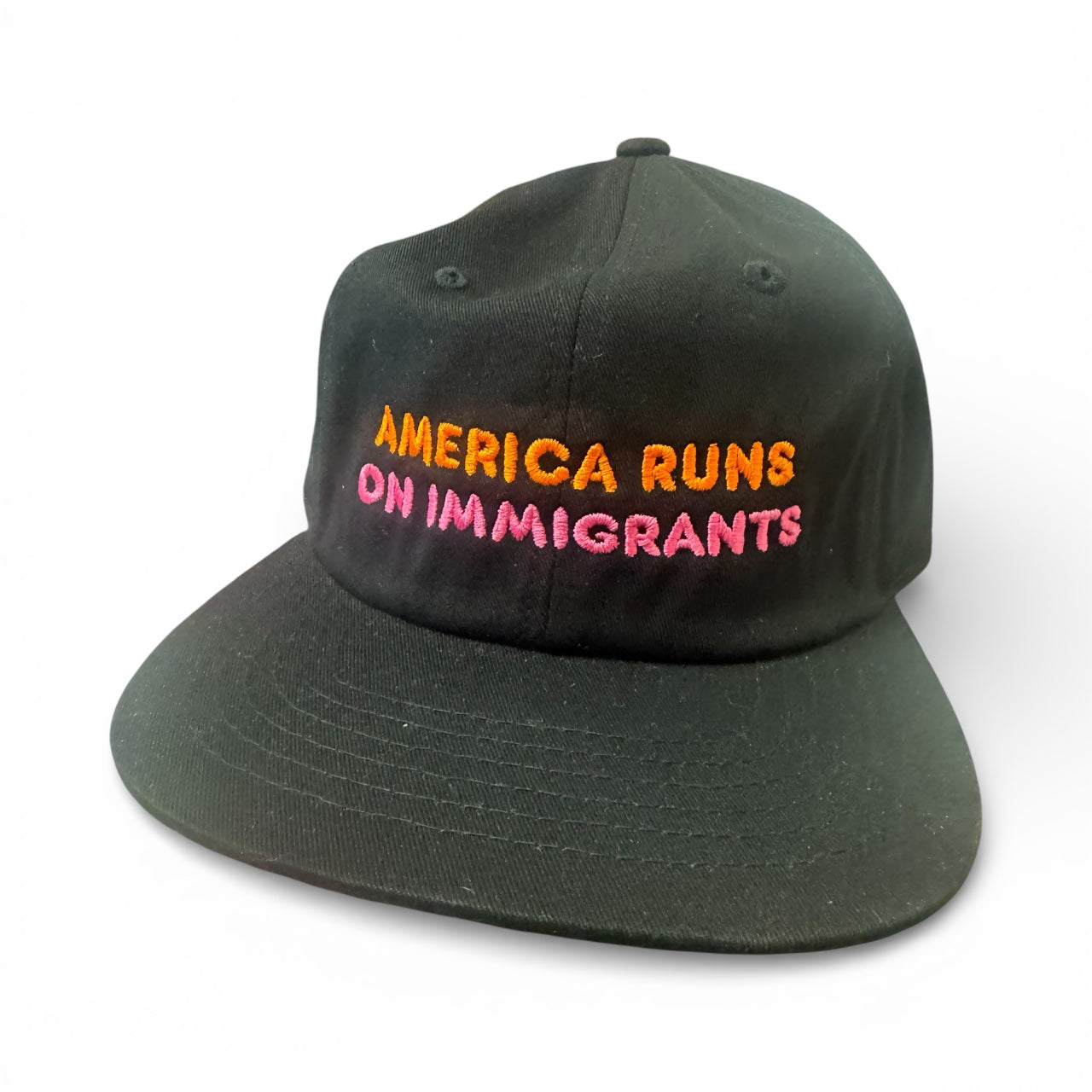 Capps America Runs On Immigrants Hat