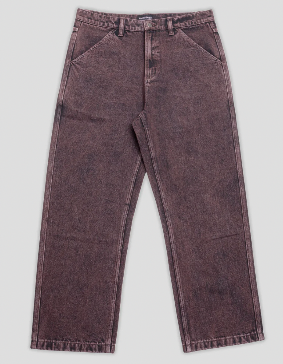 Passport Workers Club Jeans (over dye wine)