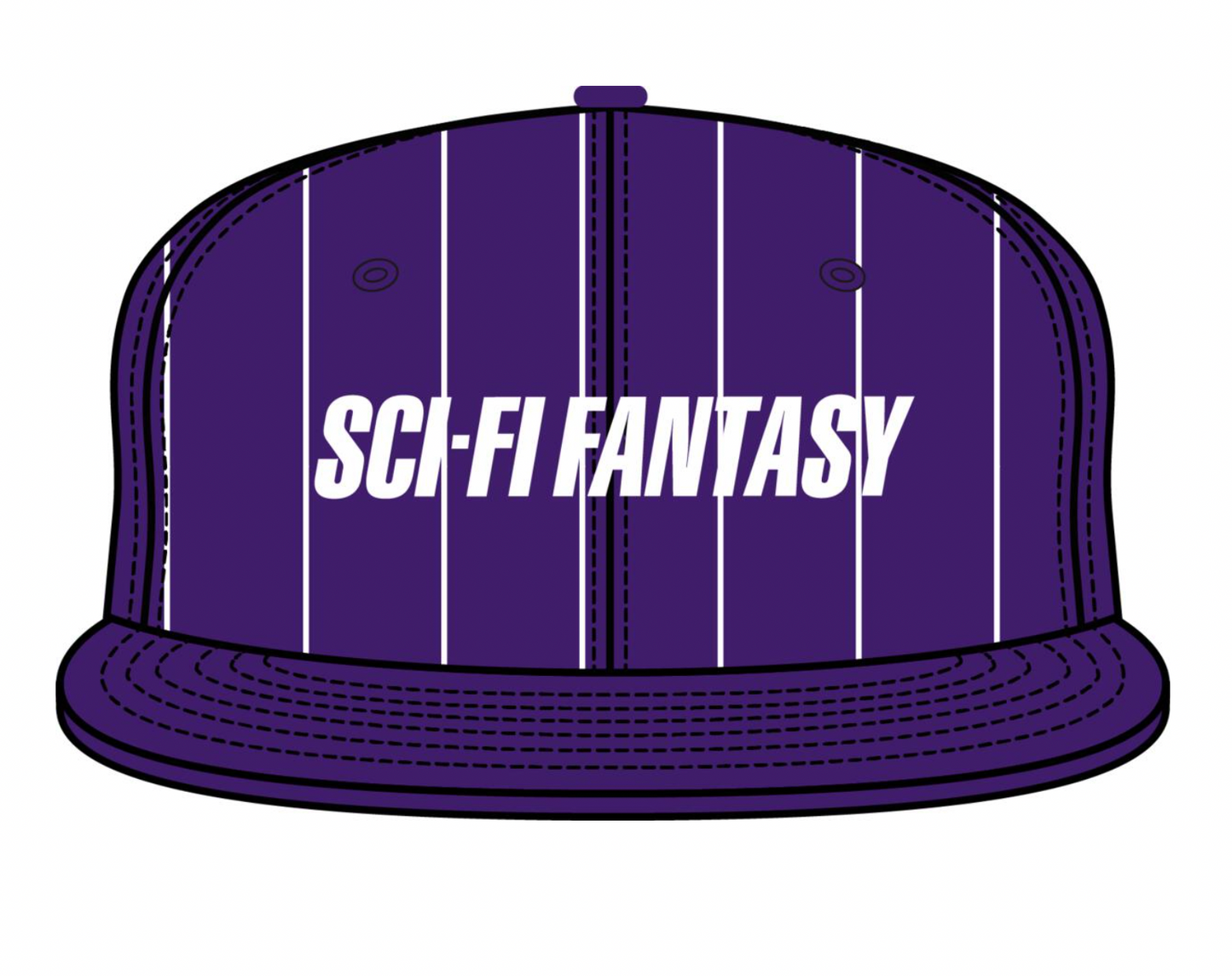 Sci Fi Fantasy Fast Stripe Hat (purple)