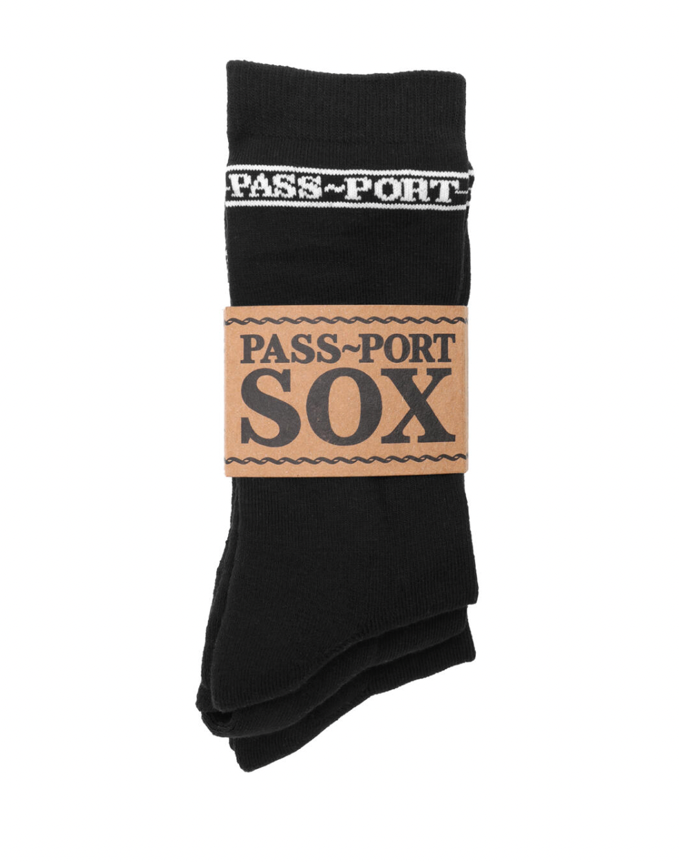 Passport Black Hi Socks (3 pack)