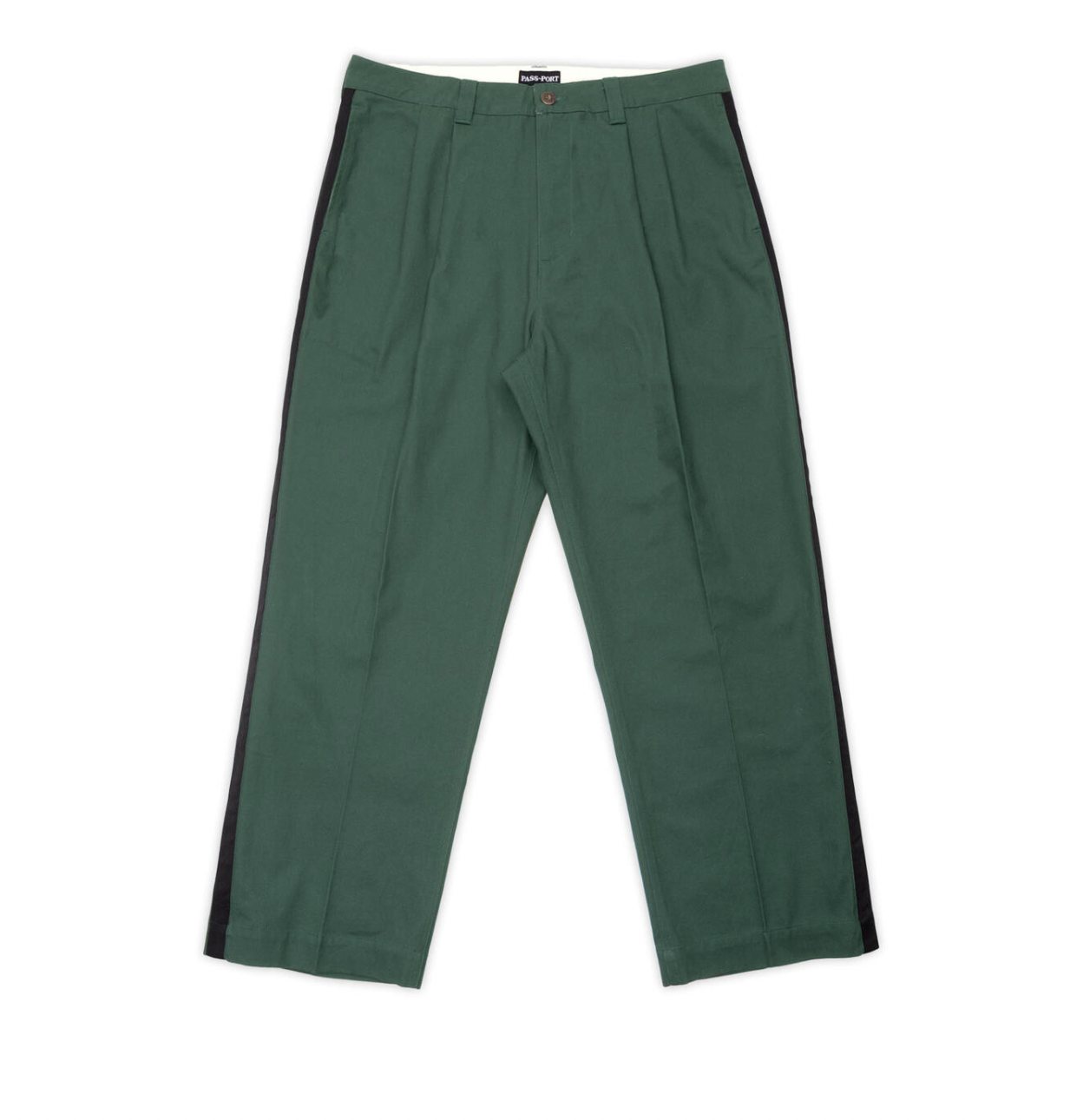 Passport Leagues striped Pants (dark teal)