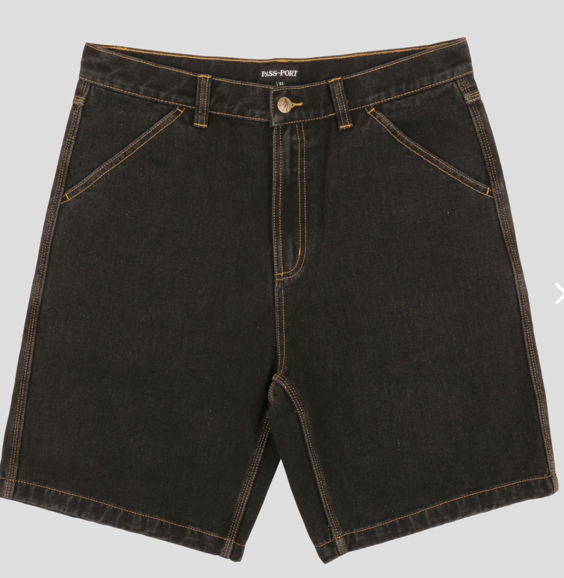 PassPort Workers Club Short - Washed Black