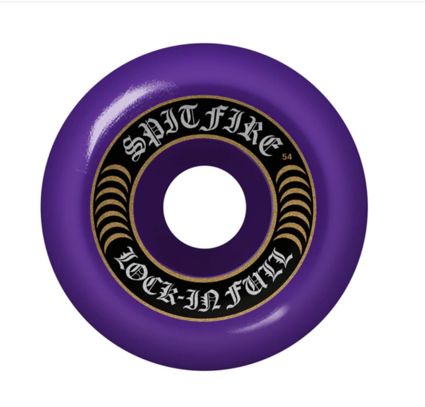 Spitfire Lock In  Full Purple Wheels 54mm