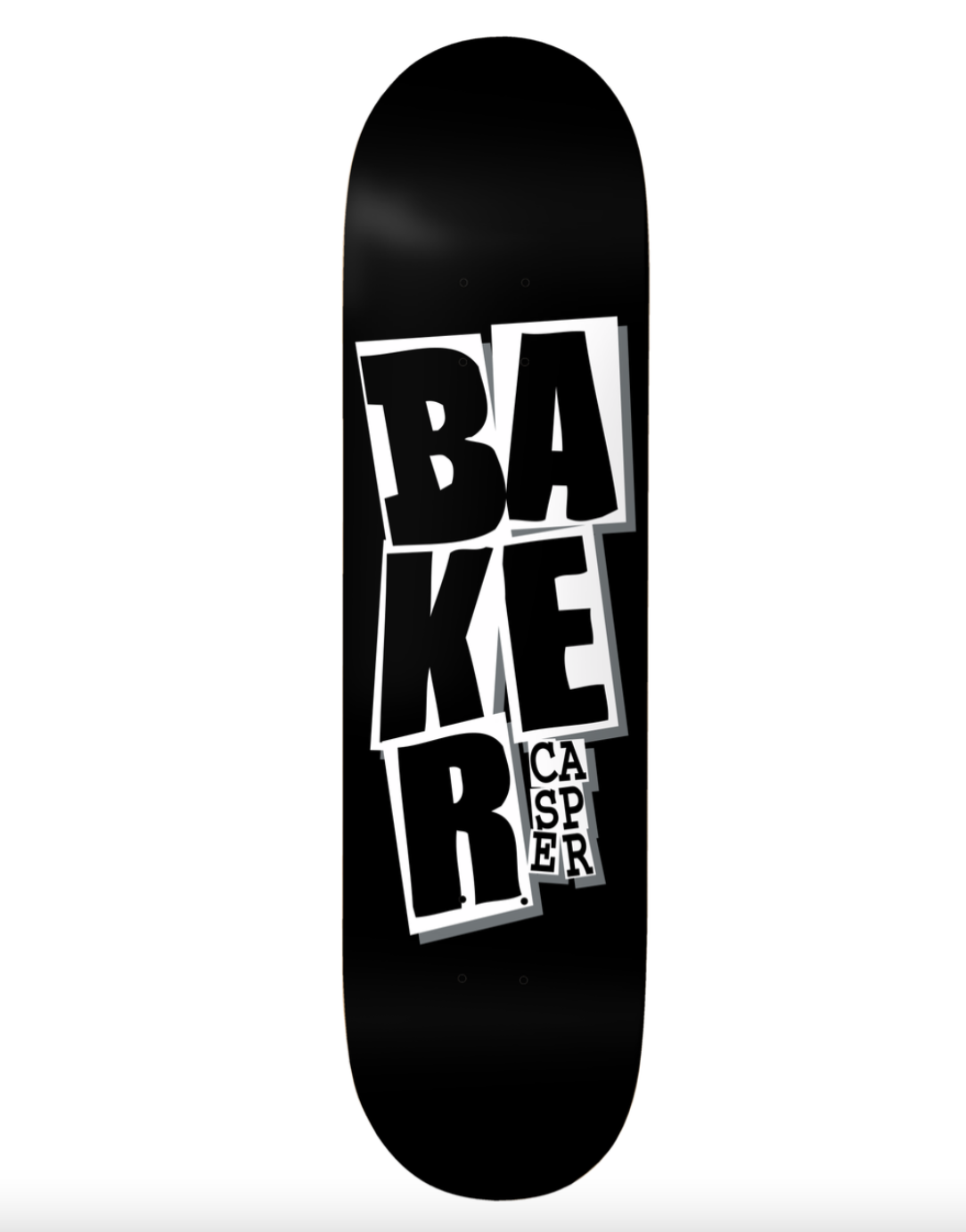 Baker Casper Stacked Name Black B2 8.5 Deck