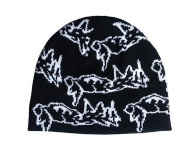 There Parasite Beanie (black/white)