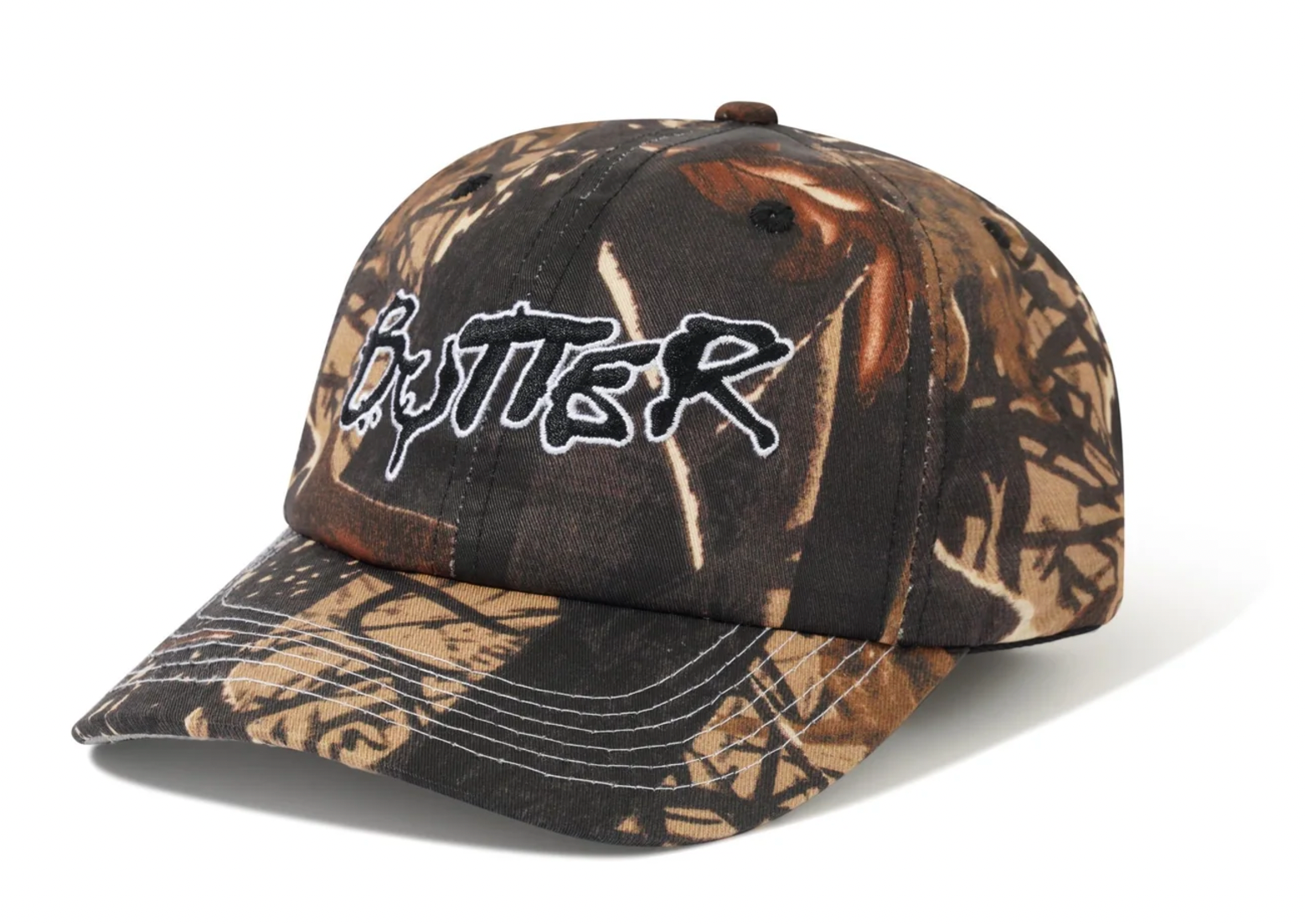 Butter Goods Radio 6 Panel Forest Camo Hat