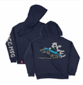 Ace Burnout Hoodie - Navy
