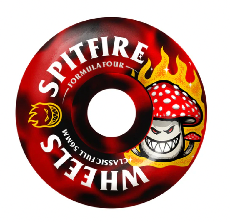 SPITFIRE F4 99 CLASSIC FULL SHROOM BIGHEAD BLACK / RED SWIRL 56 wheels