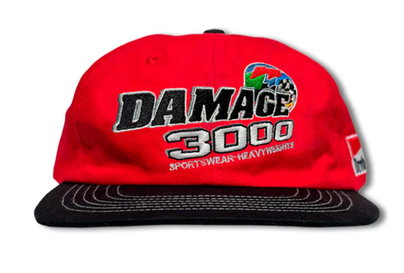 Damage D300 Cap Red/Black (6 Panel)
