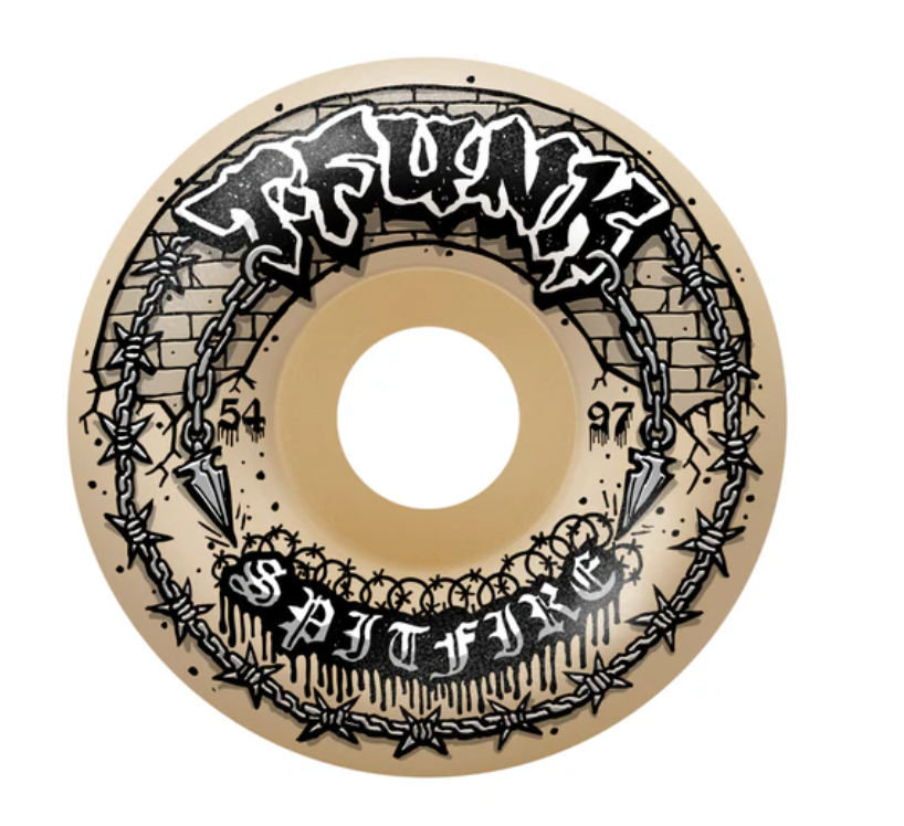 SPITFIRE F4 97 T-FUNK RAW RADIAL FULL NATURAL 54 Wheels