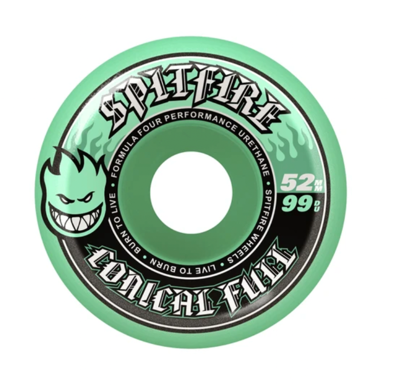 Spitfire F4 99 Team Conical Full Teal 52 Wheels