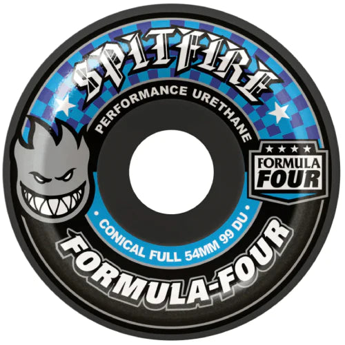 Spitfire F4 Conical Full wheel (BLACK) 56mm