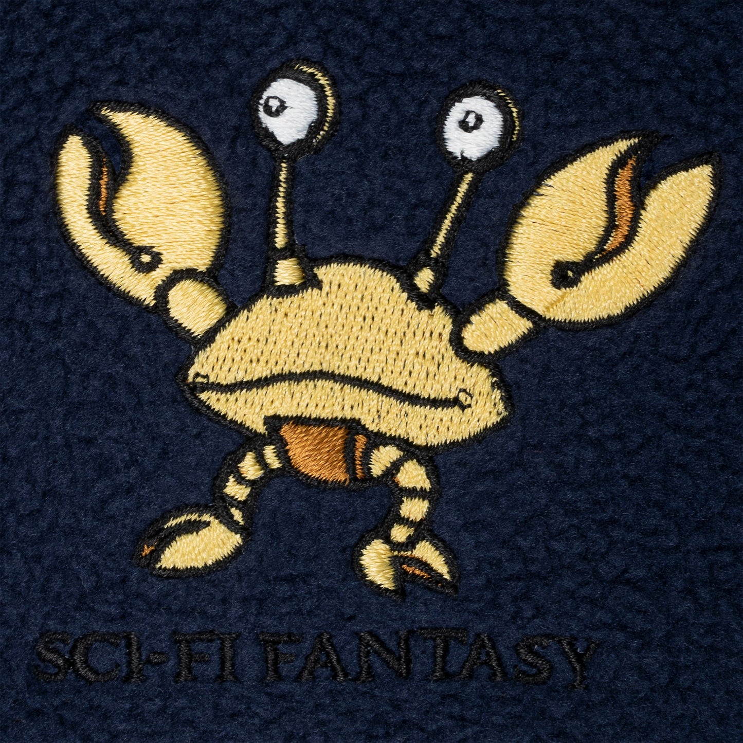 Sci Fi Fantasy Crab Quarter Zip  (Black)