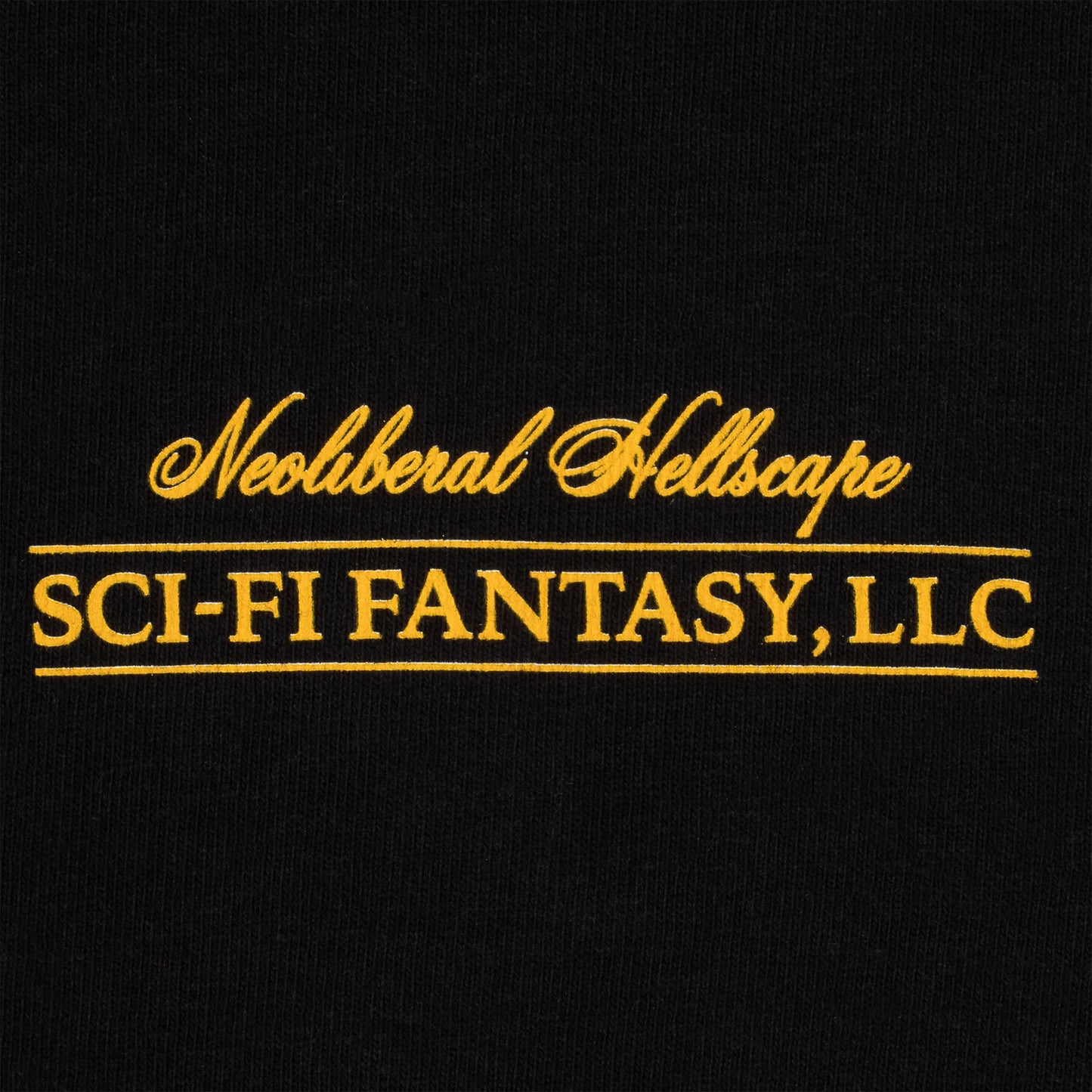 Sci Fi Fantasy Neoliberal Tee (Black)