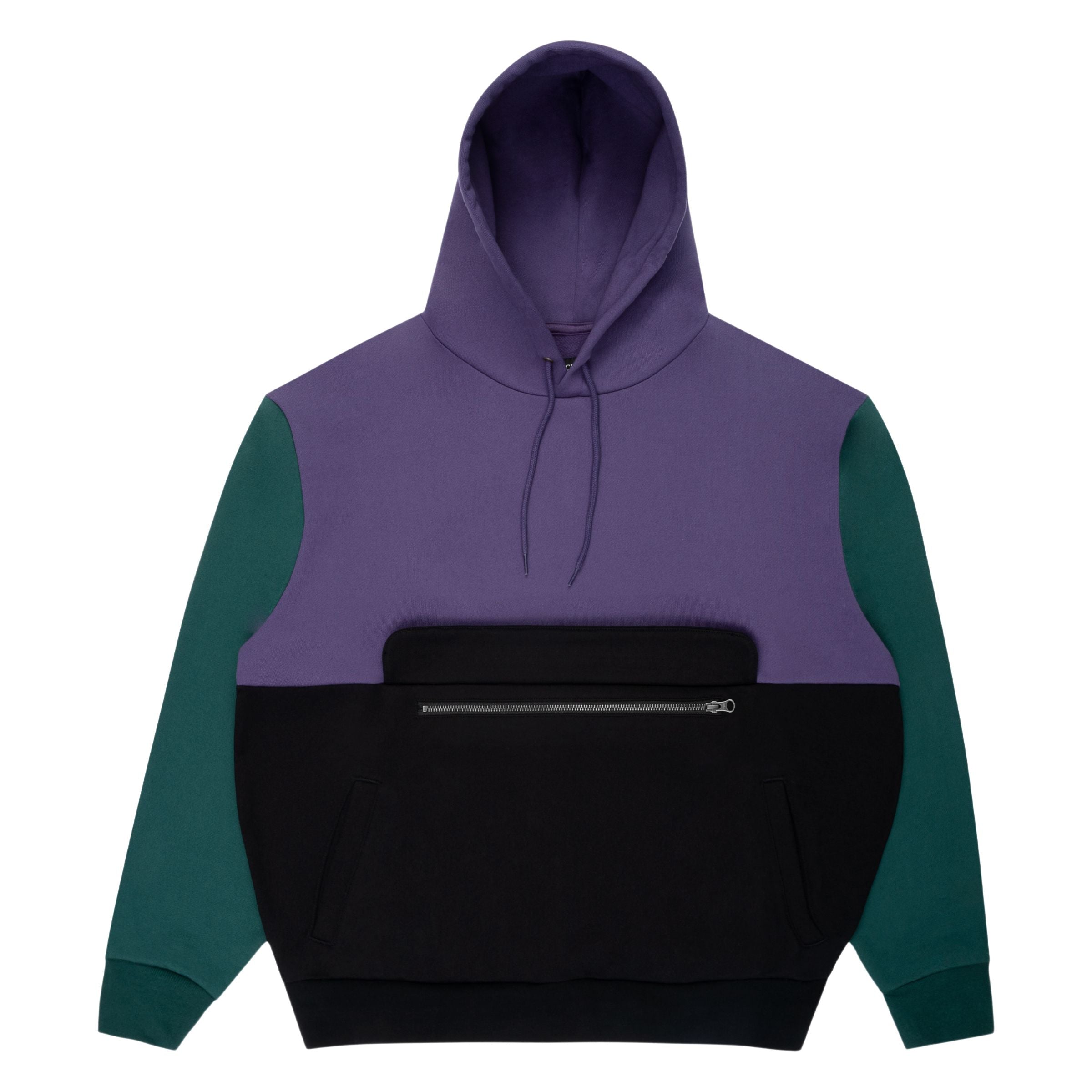 Sci Fi Fantasy Color-blocked Hoodie (Purple/Black)